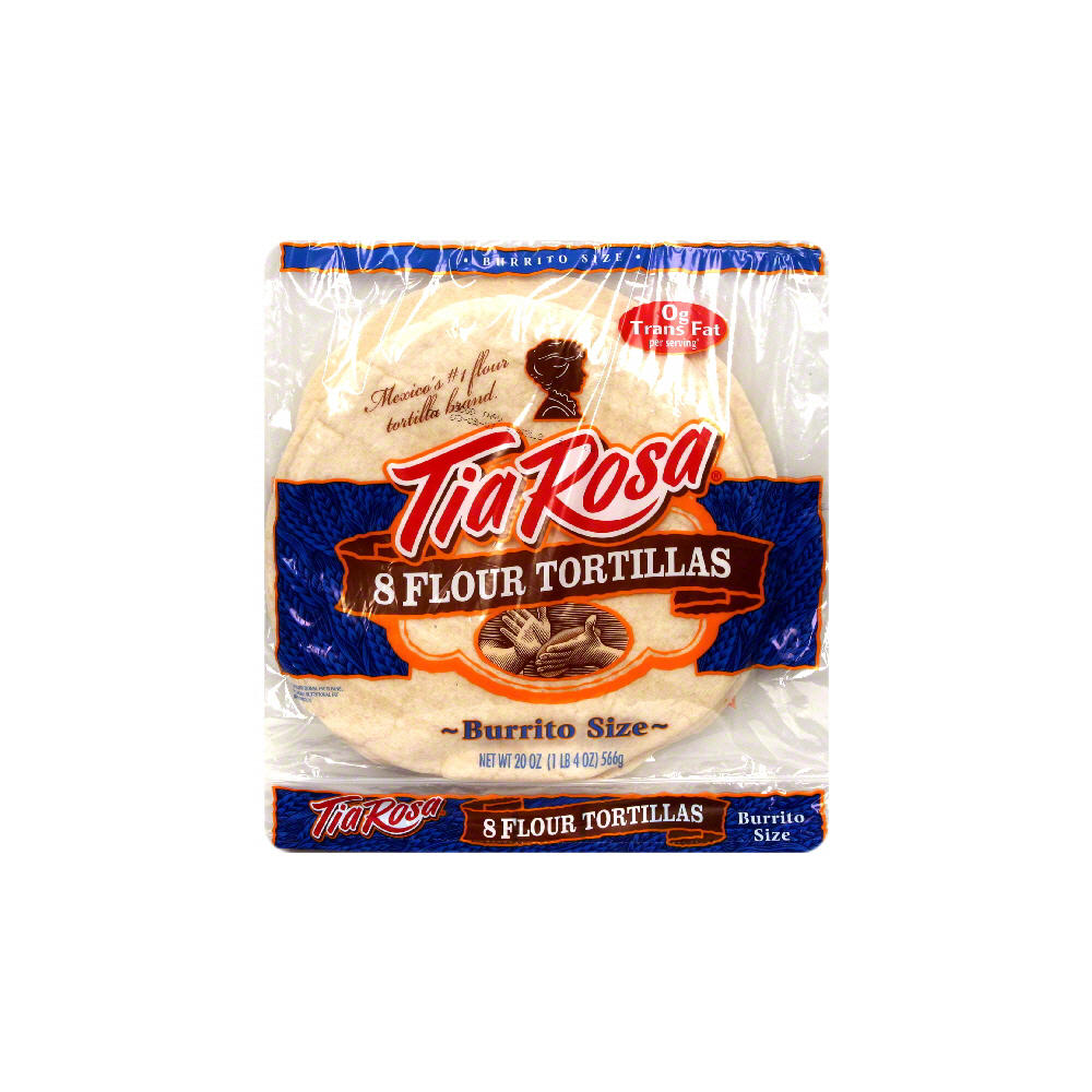 Tia Rosa Burrito Size Flour Tortillas, 8 ct
