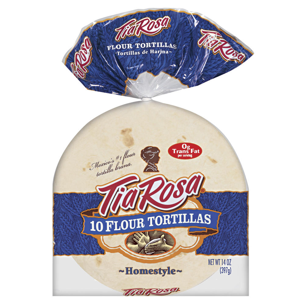 Tia Rosa Fajita Size Homestyle Flour Tortillas, 10 ct