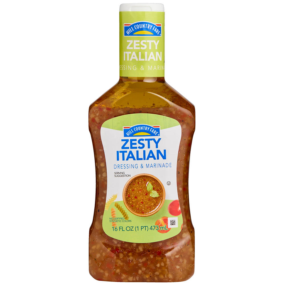 Hill Country Fare Zesty Italian Salad Dressing, 16 oz