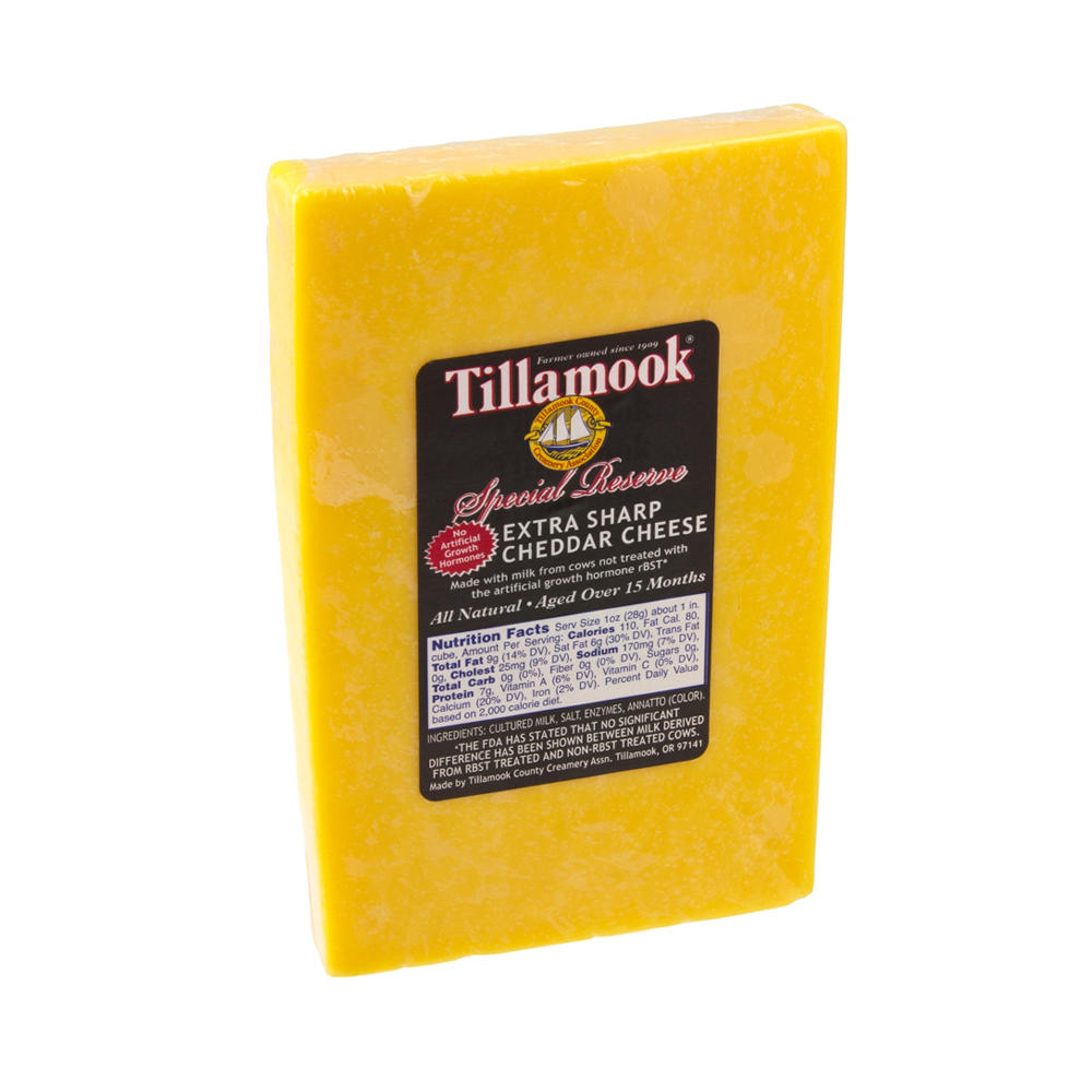 Tillamook Special Reserve Extra Sharp Cheddar Cheese, Avg. 0.4 lb