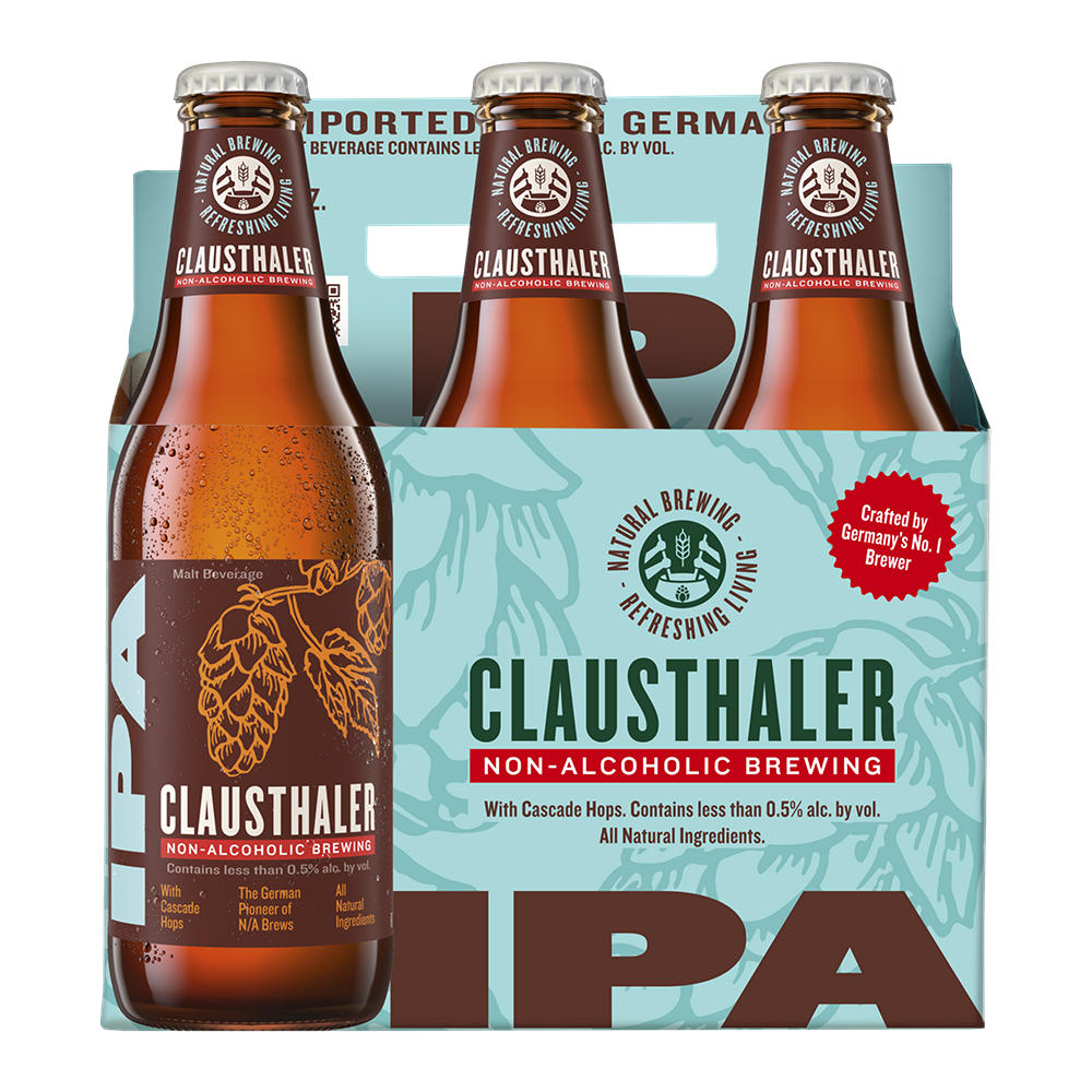 Clausthaler Non Alcoholic Dry Hopped Beer 6 pk Bottles, 12 oz