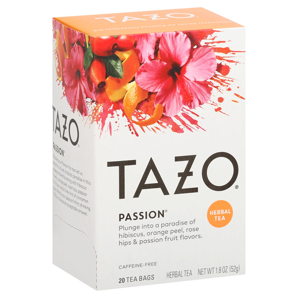 Tazo Passion Herbal Tea Bags, 20 ct