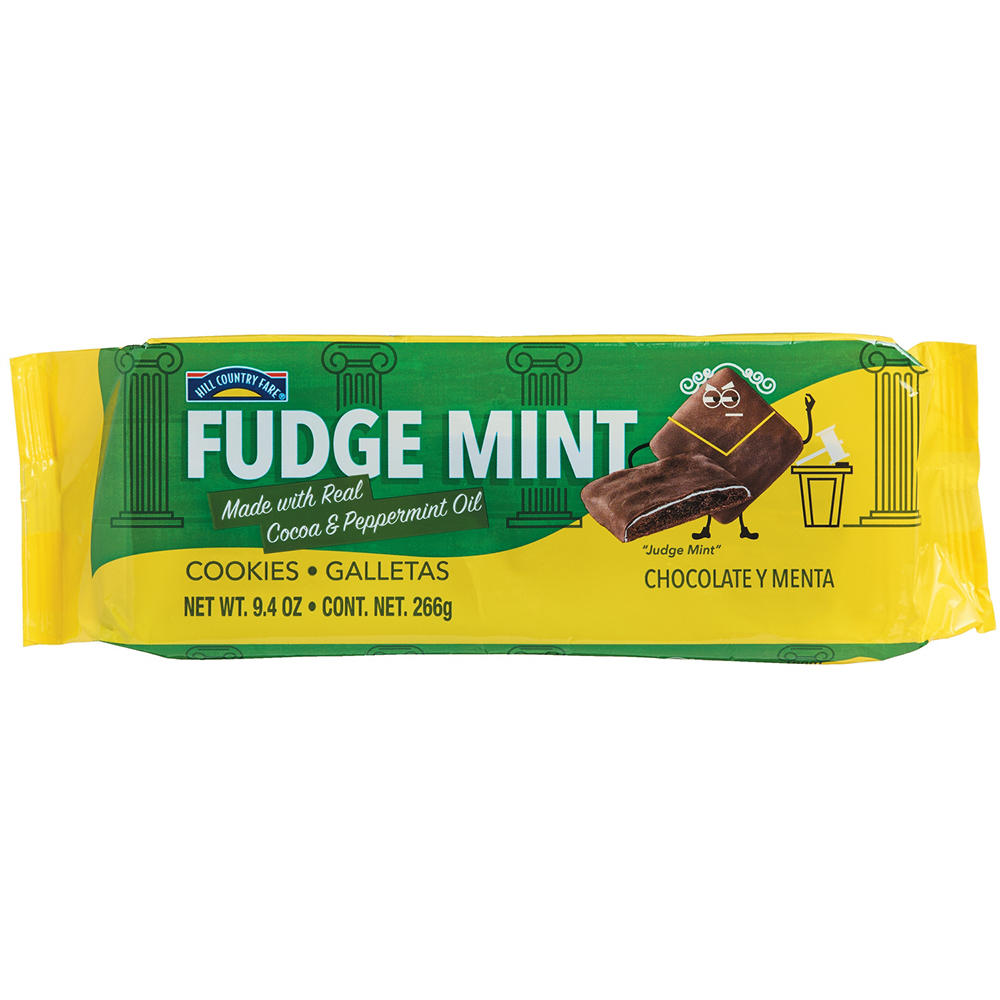 Hill Country Fare Fudge Mint Cookies, 9.4 oz