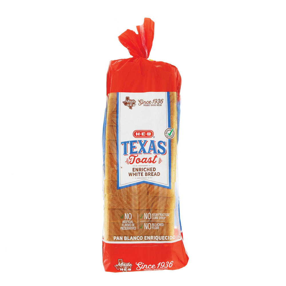 H-E-B Texas Toast Enriched White Sliced Bread, 24 oz