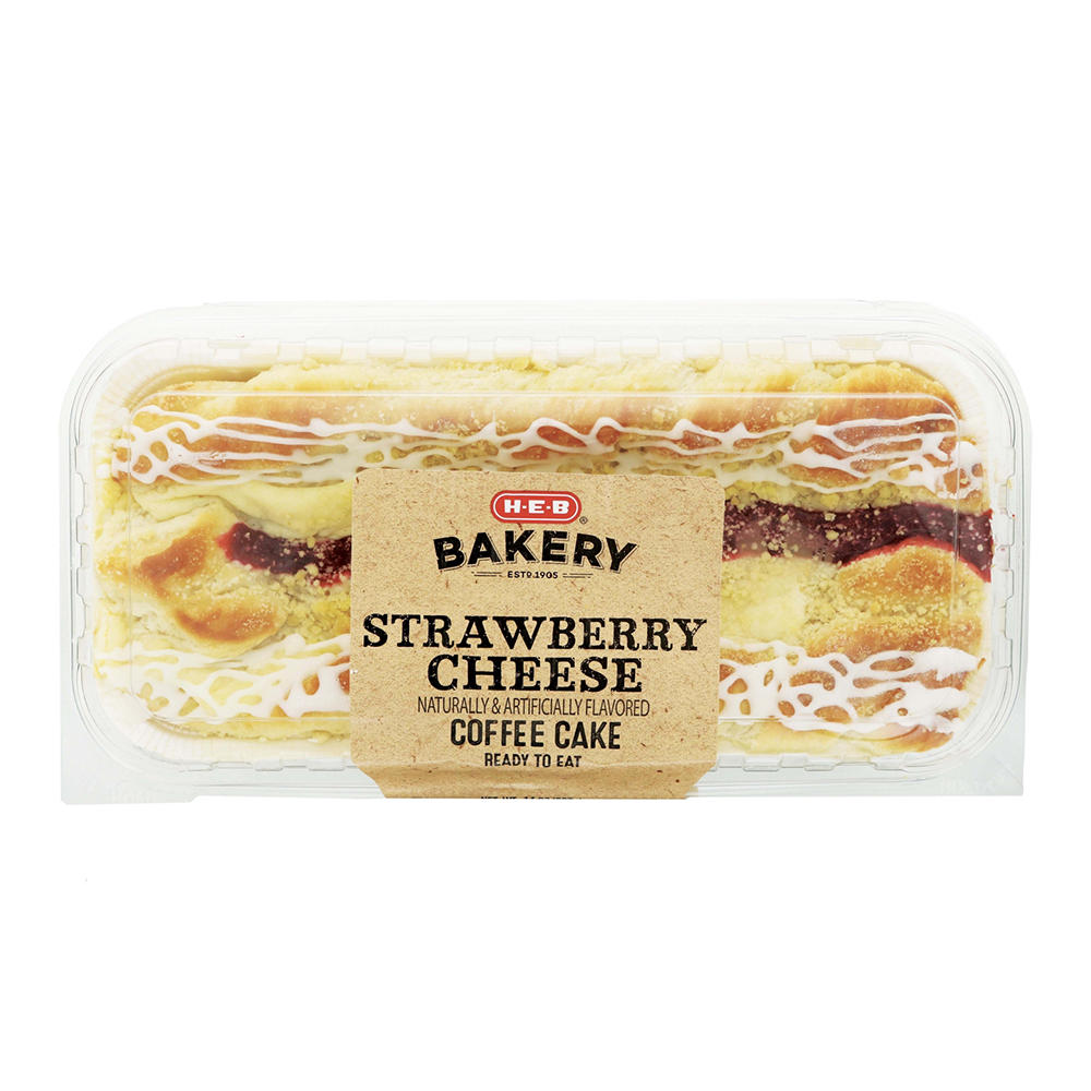 H-E-B Bakery Strawberry Cheese Coffee Cake, 14 oz
