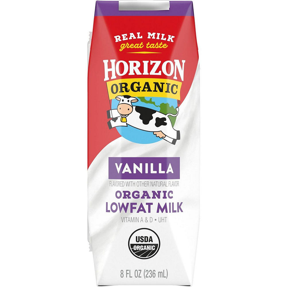 Horizon Organic 1% Lowfat Uht Vanilla Milk, 8 oz