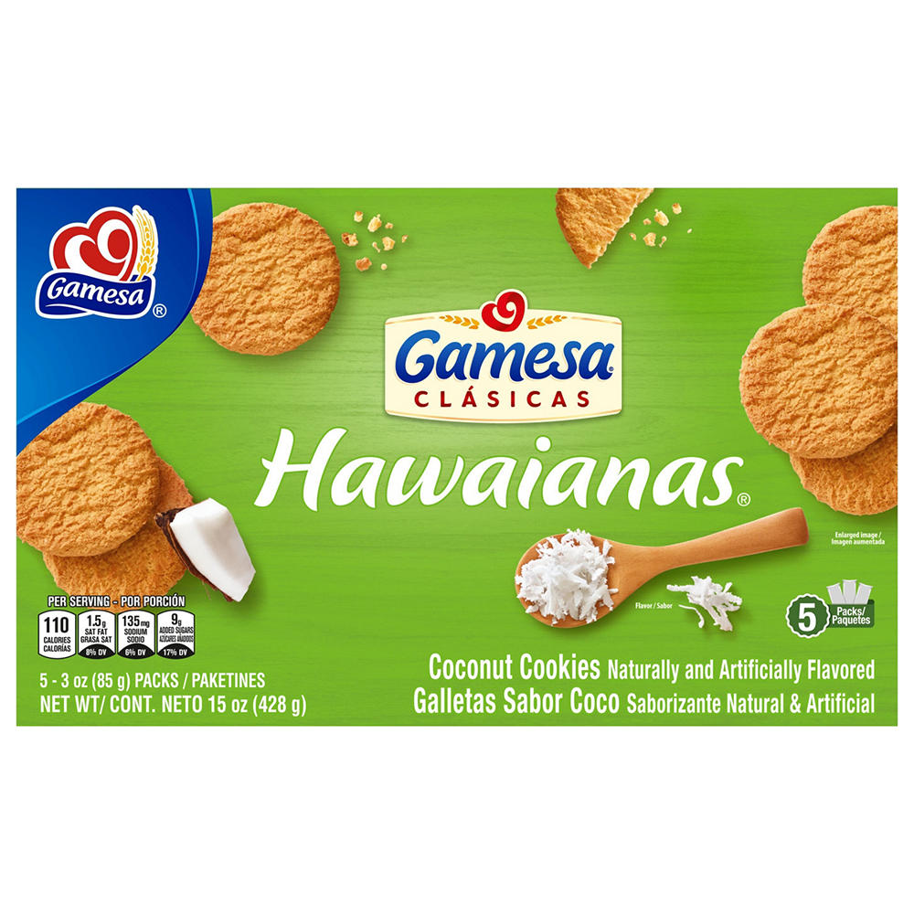 Gamesa Hawaianas Coconut Cookies, 15 oz