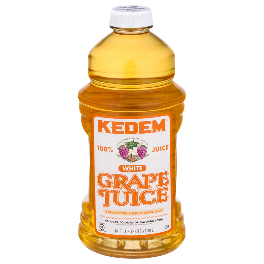 Kedem Kosher White Grape Juice, 64 oz