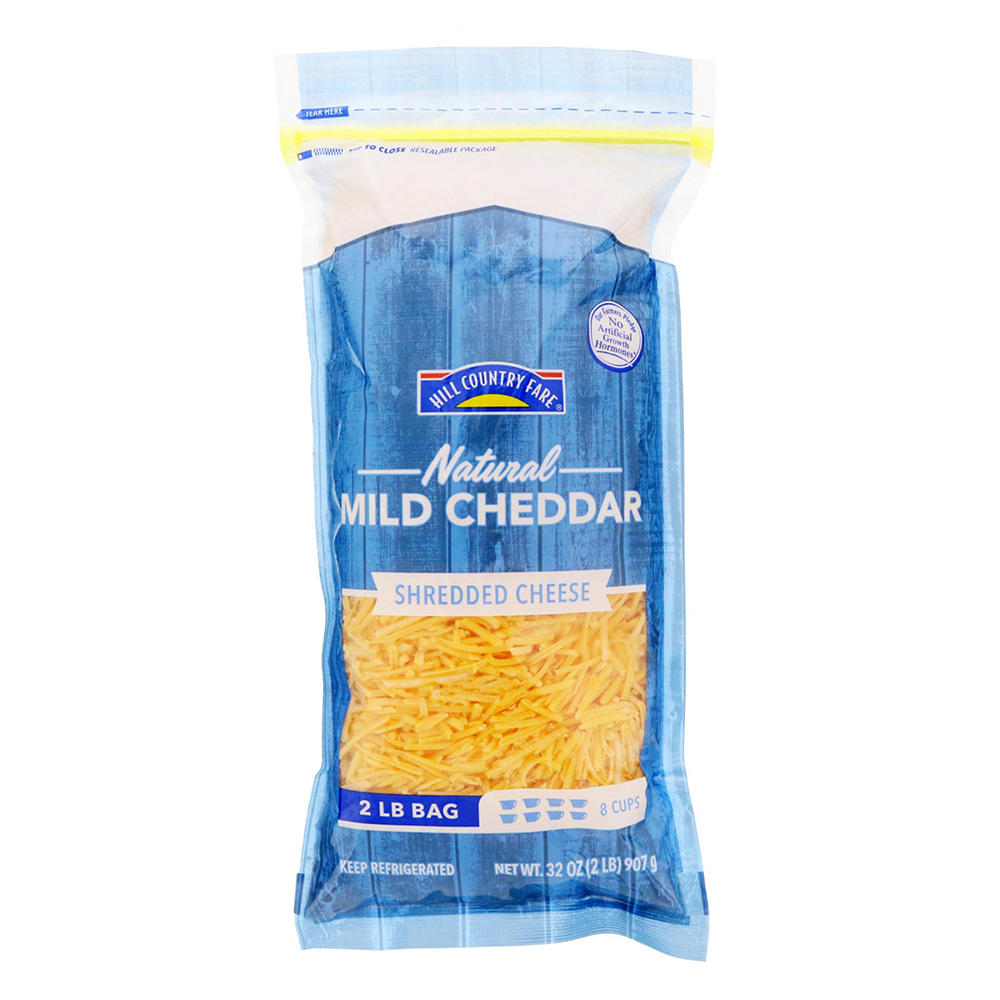 Hill Country Fare Mild Cheddar Shredded Cheese, 32 oz