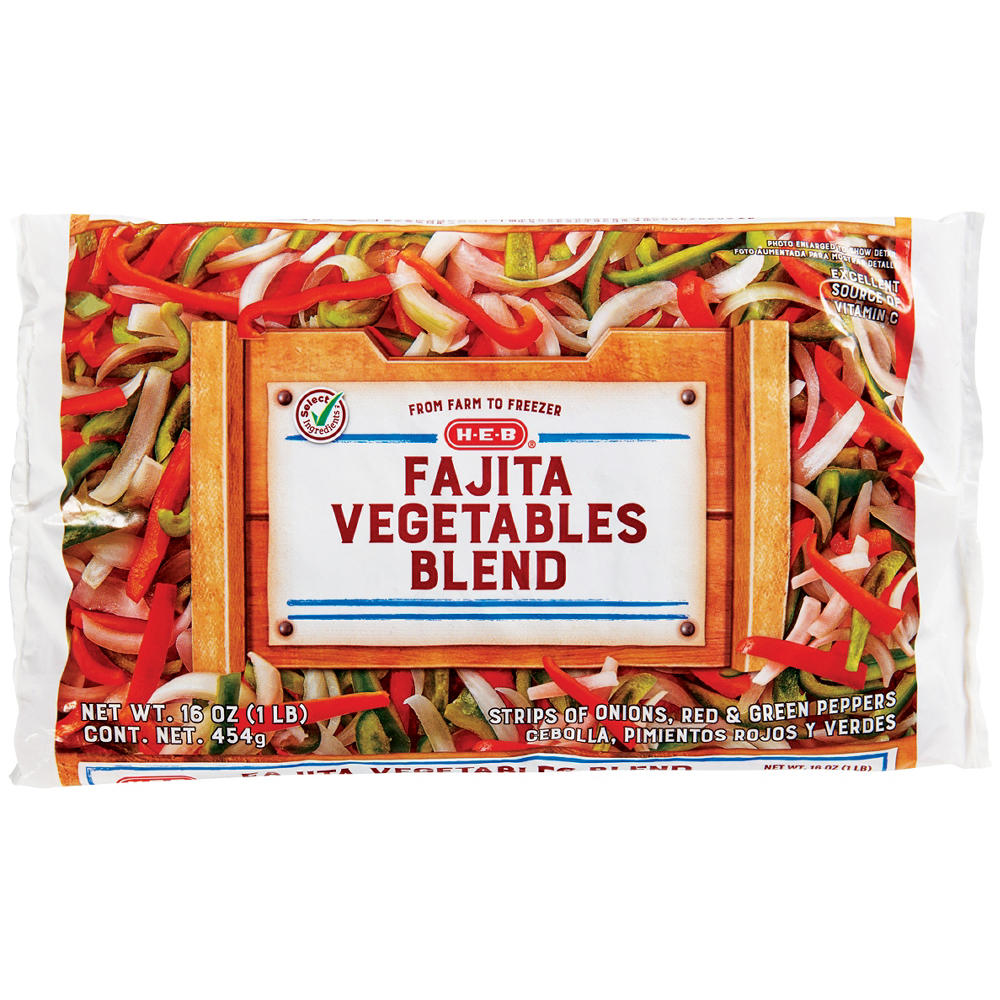 H-E-B Frozen Fajita Vegetables Blend, 16 oz