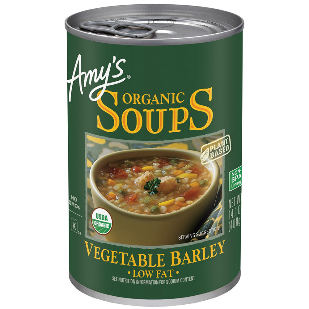 Amy's Organic Low Fat Vegetable Barley Soup, 14.1 oz