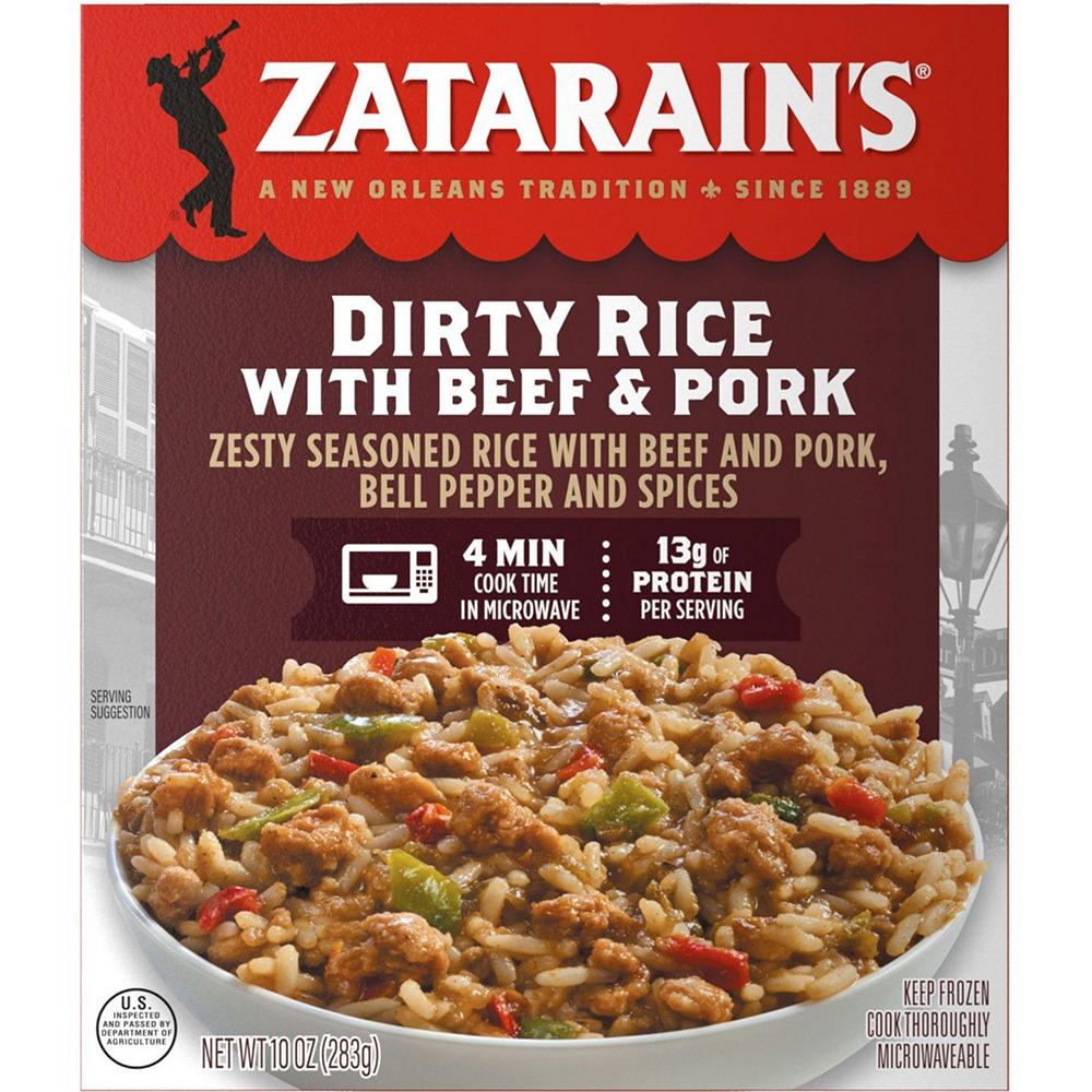 Zatarain's Beef & Pork Dirty Rice Frozen Meal, 10 oz