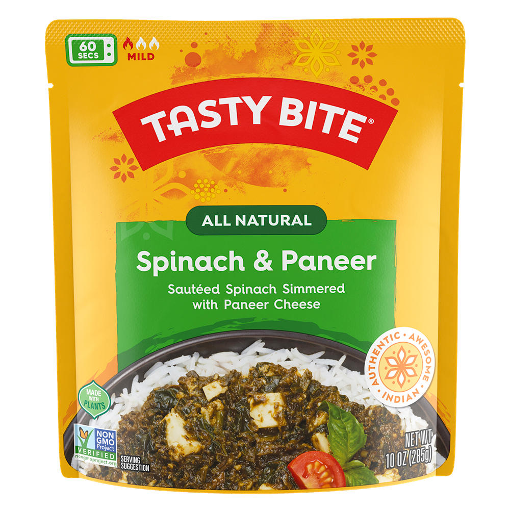 Tasty Bite Spinach & Paneer - Kashmir Spinach, 10 oz
