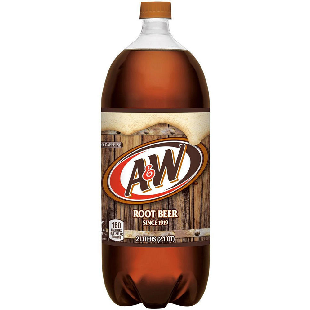 A&W Soda, No Caffeine, Root Beer, 2 L