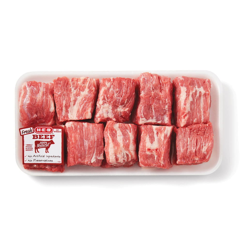 H-E-B Boneless Beef Brisket Point Chunks - USDA Select, Avg. 1.55 lbs