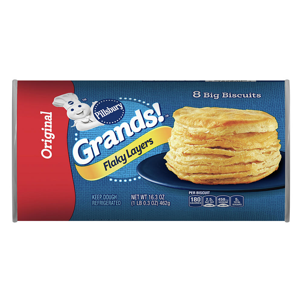 Pillsbury Grands! Original Flaky Layers Biscuits, 8 ct