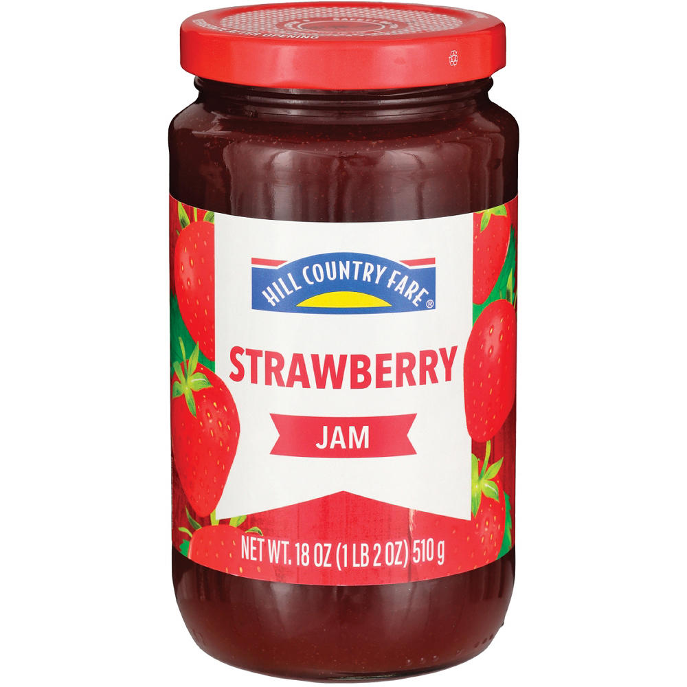Hill Country Fare Strawberry Jam, 18 oz