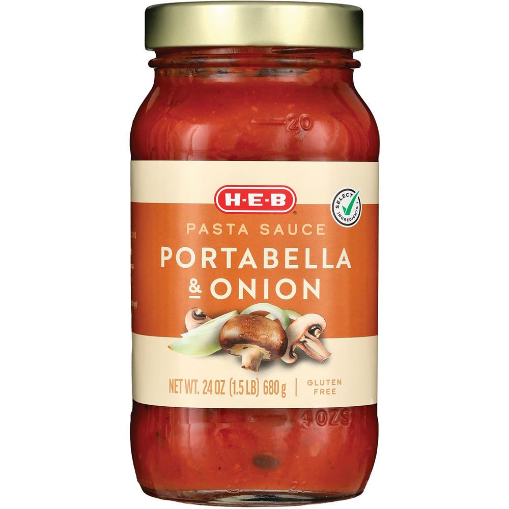 H-E-B Portabella & Onion Pasta Sauce, 24 oz