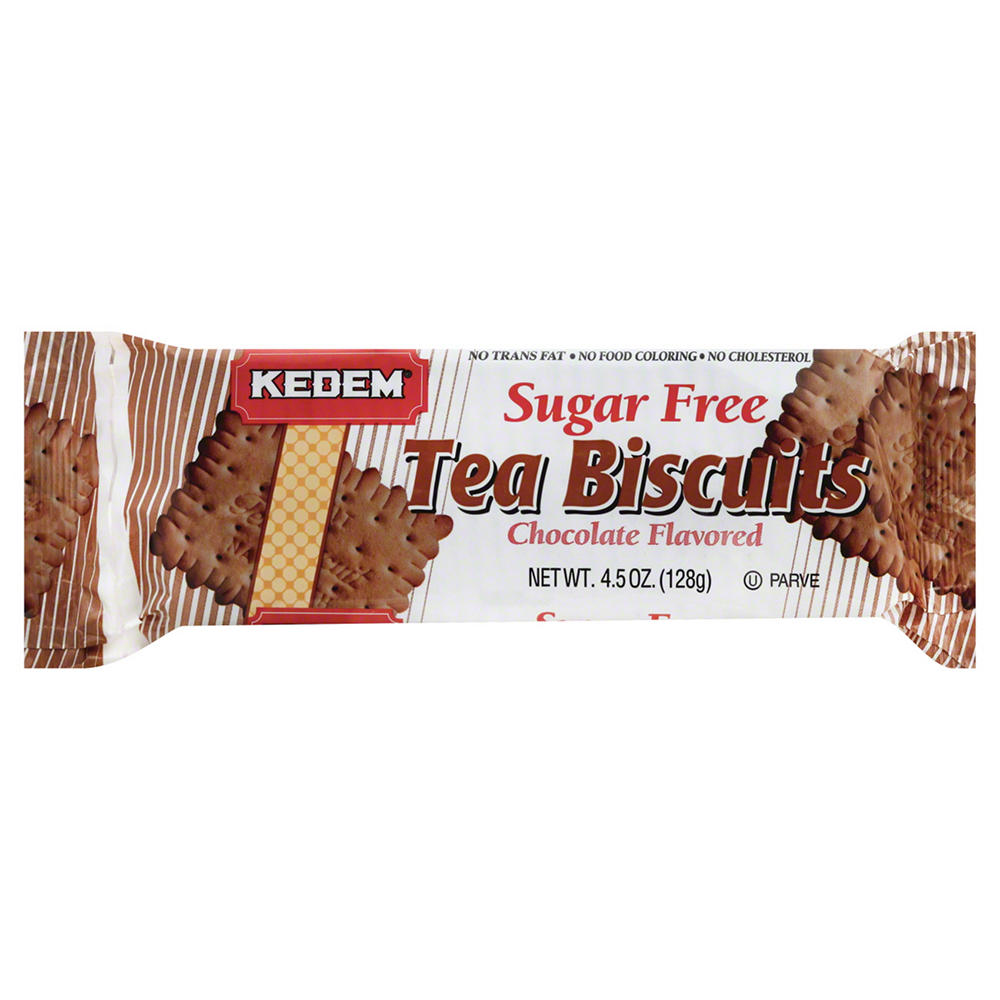 Kedem Kosher Sugar Free Chocolate Flavored Tea Biscuits, 4.5 oz