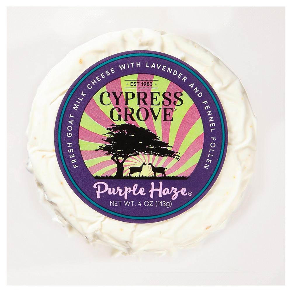 Cypress Grove Purple Haze Fresh Goat Milk Cheese, 4 oz