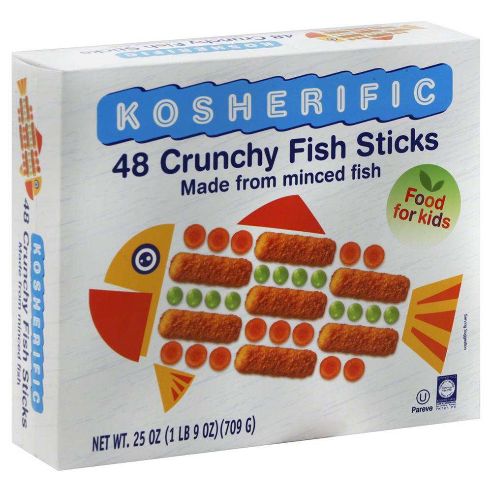 Kosherific Kosher Crunchy Fish Sticks, 48 ct