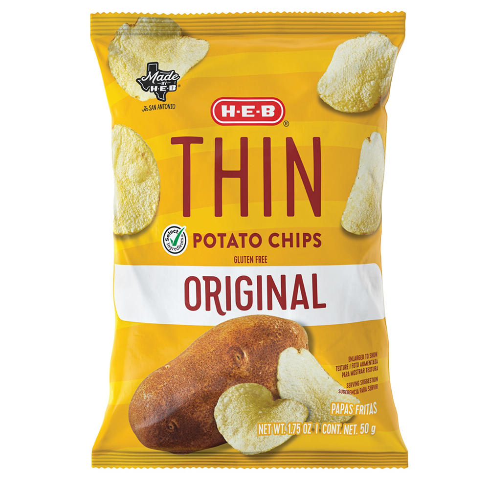 H-E-B Thin Potato Chips - Original, 1.75 oz