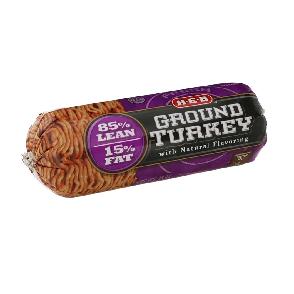 H-E-B Ground Turkey, 85% Lean, 16 oz