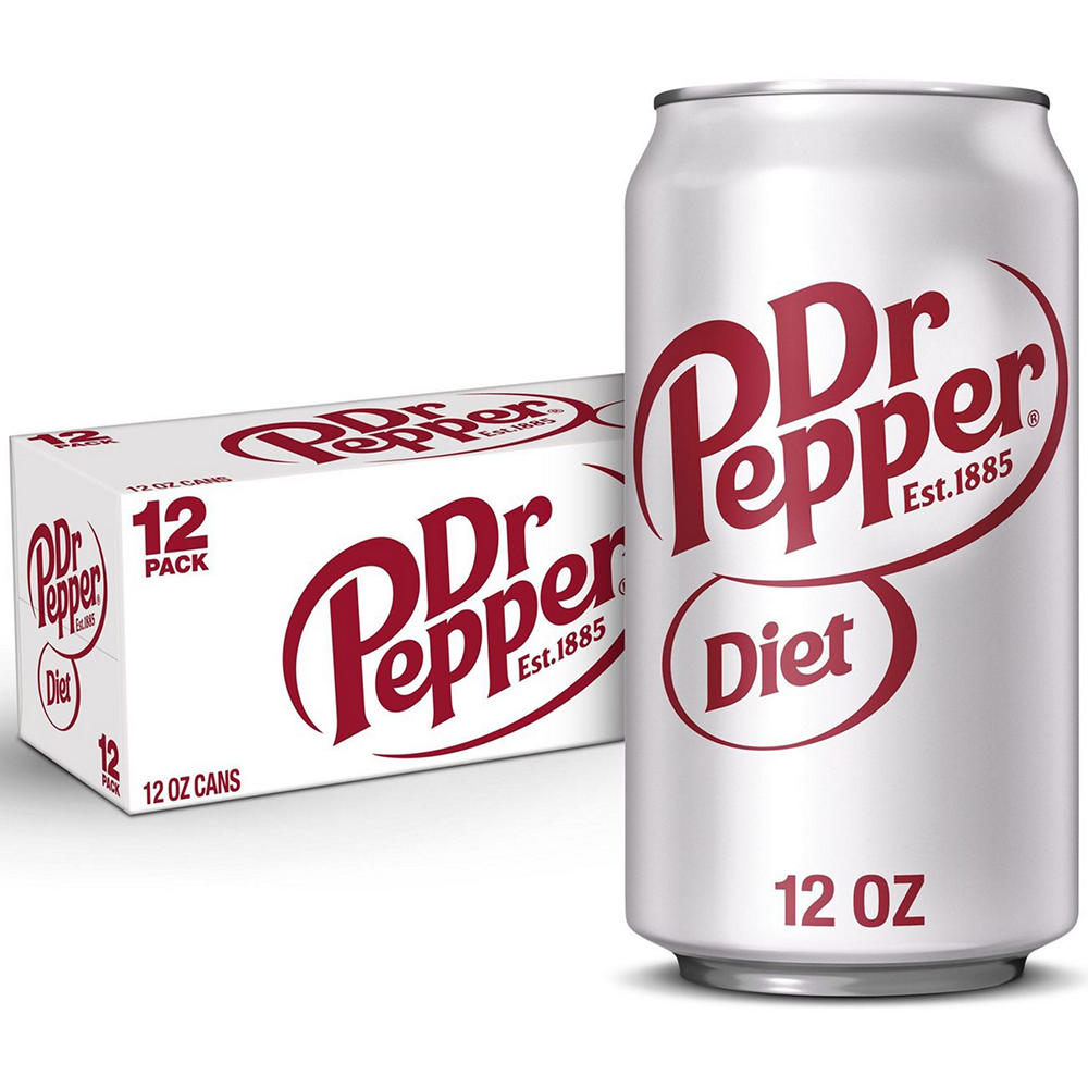 Dr Pepper Diet Soda 12 pk Cans, 12 oz