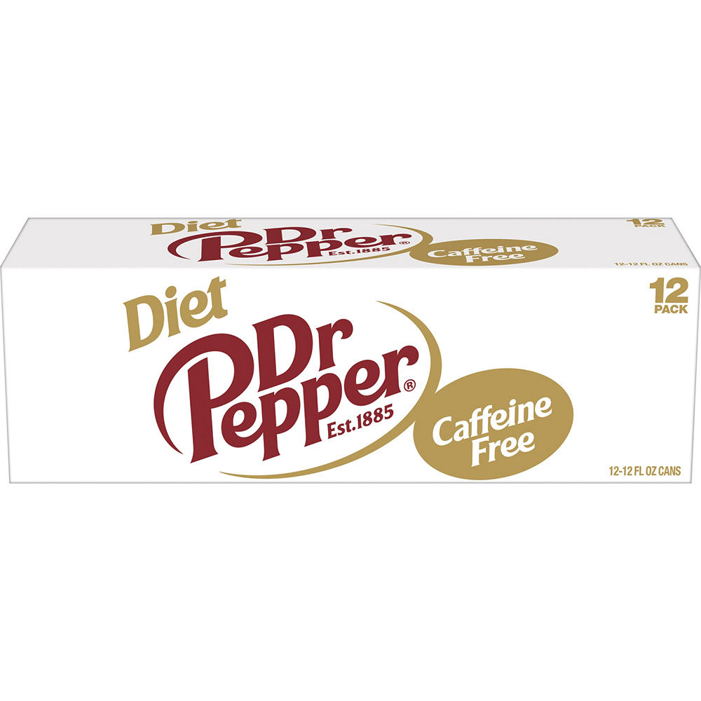 Dr Pepper Caffeine Free Diet Soda 12 pk Cans, 12 oz