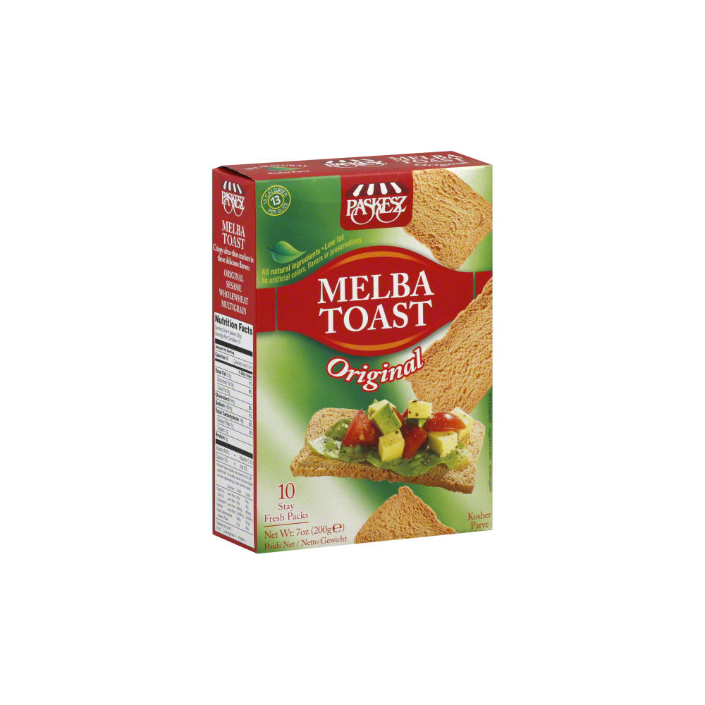 Paskesz Kosher Original Melba Toast, 7 oz
