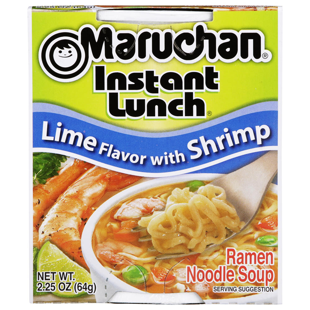 Maruchan Instant Lunch Ramen Noodle Soup - Lime Flavor with Shrimp, 2.25 oz