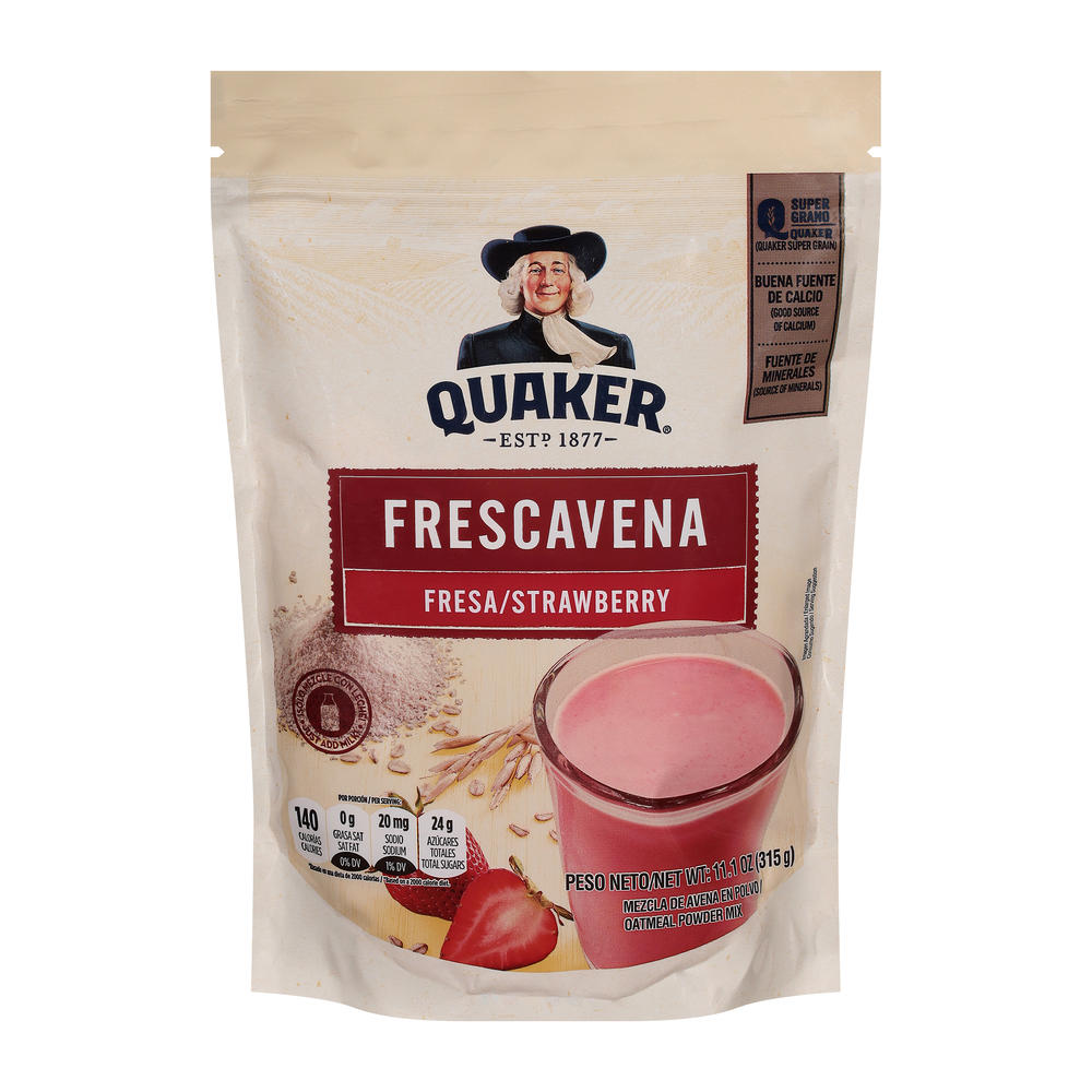 Quaker Frescavena Oatmeal Powder Drink Mix - Strawberry, 11.1 oz