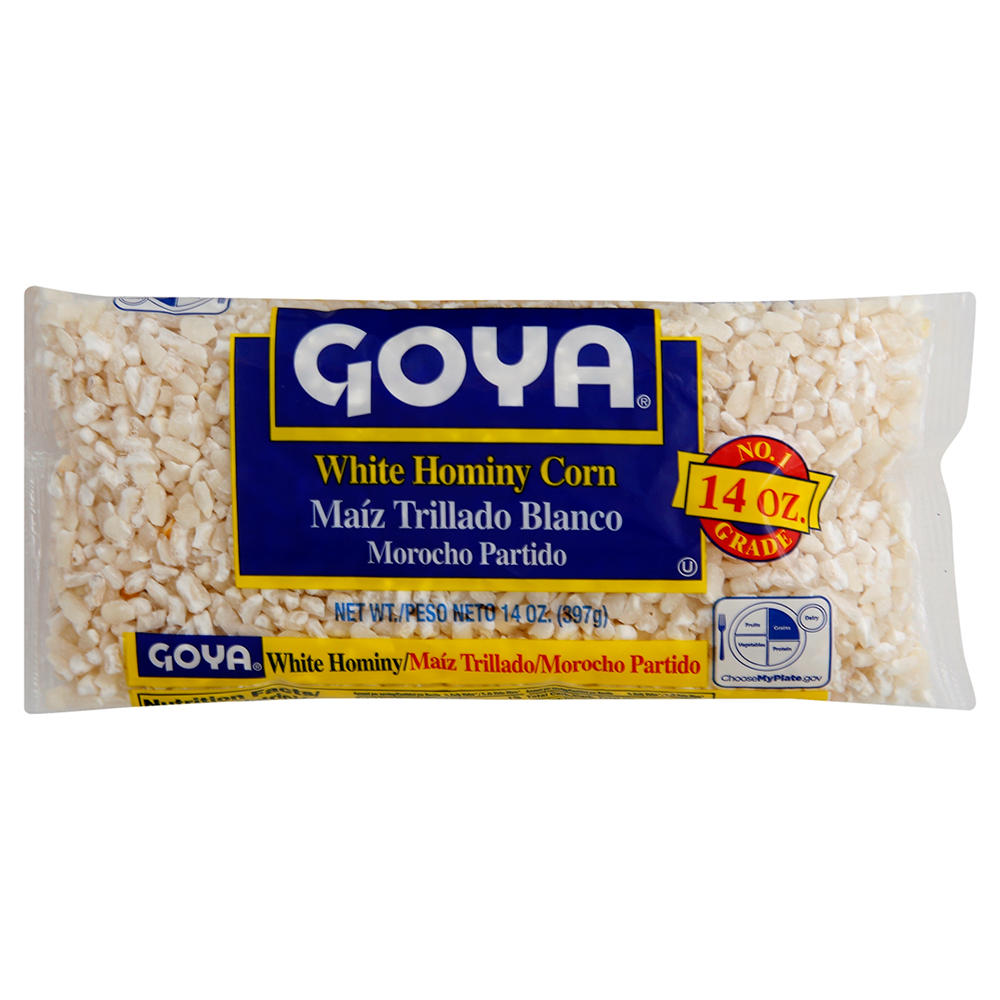 Goya White Hominy Corn, 14 oz