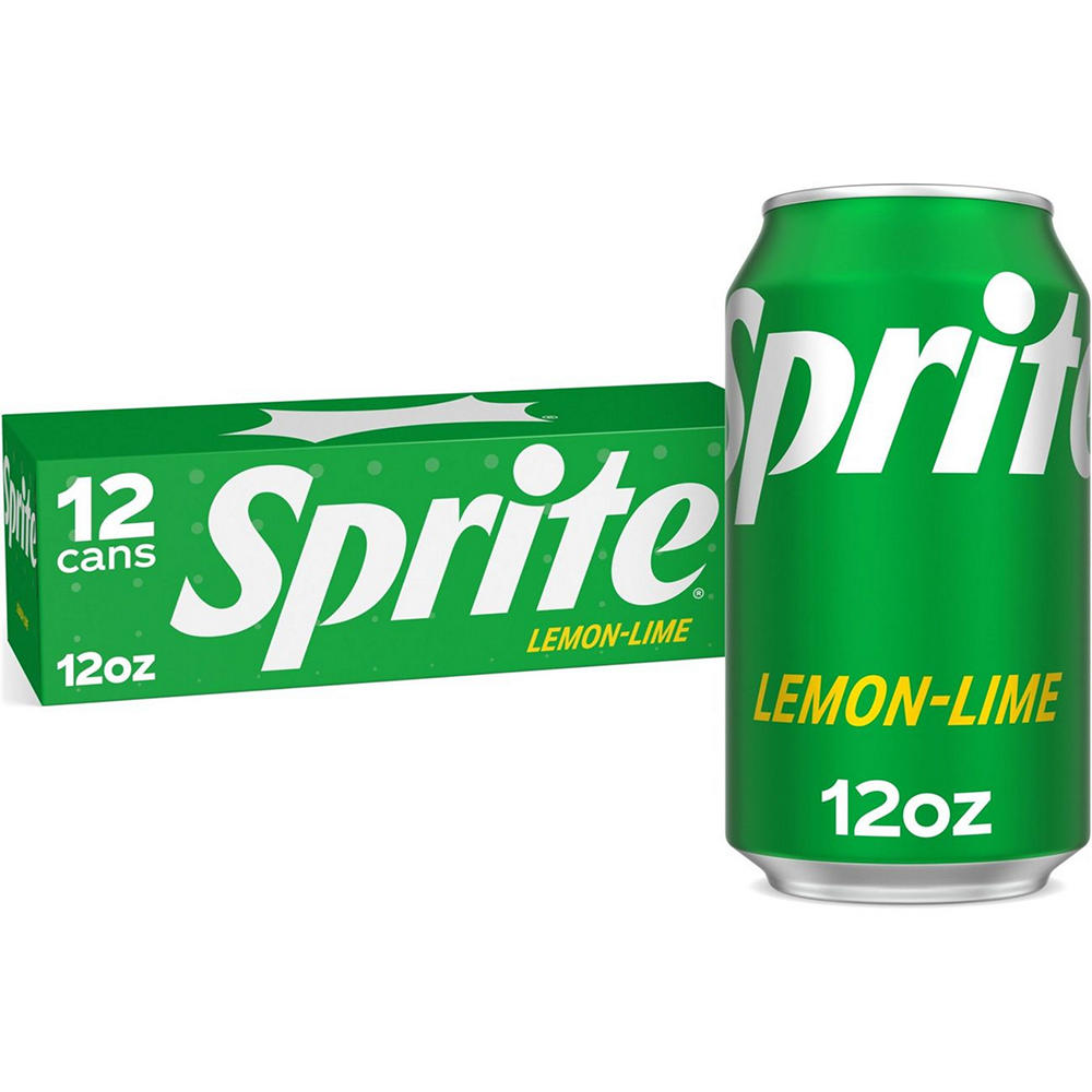 Sprite Lemon Lime Caffeine Free Soda Soft Drink Fridge Pack 12 pk Cans, 12 oz