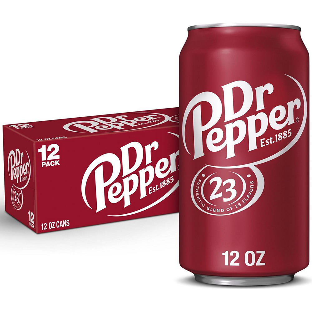 Dr Pepper Soda 12 pk Cans, 12 oz