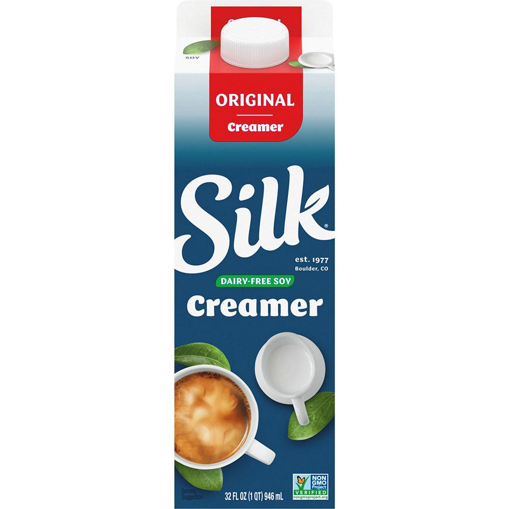 Silk Dairy Free Soy Milk Coffee Creamer - Original, 32 oz