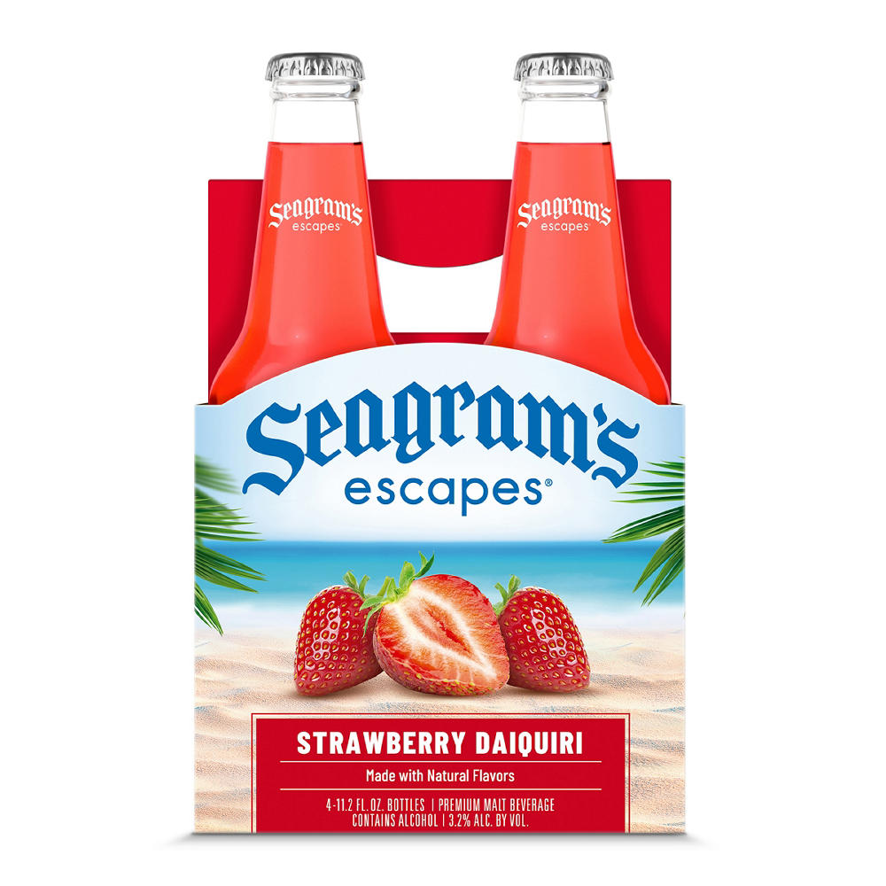 Seagram's Escapes Strawberry Daiquiri 4 pk Bottles, 11.2 oz