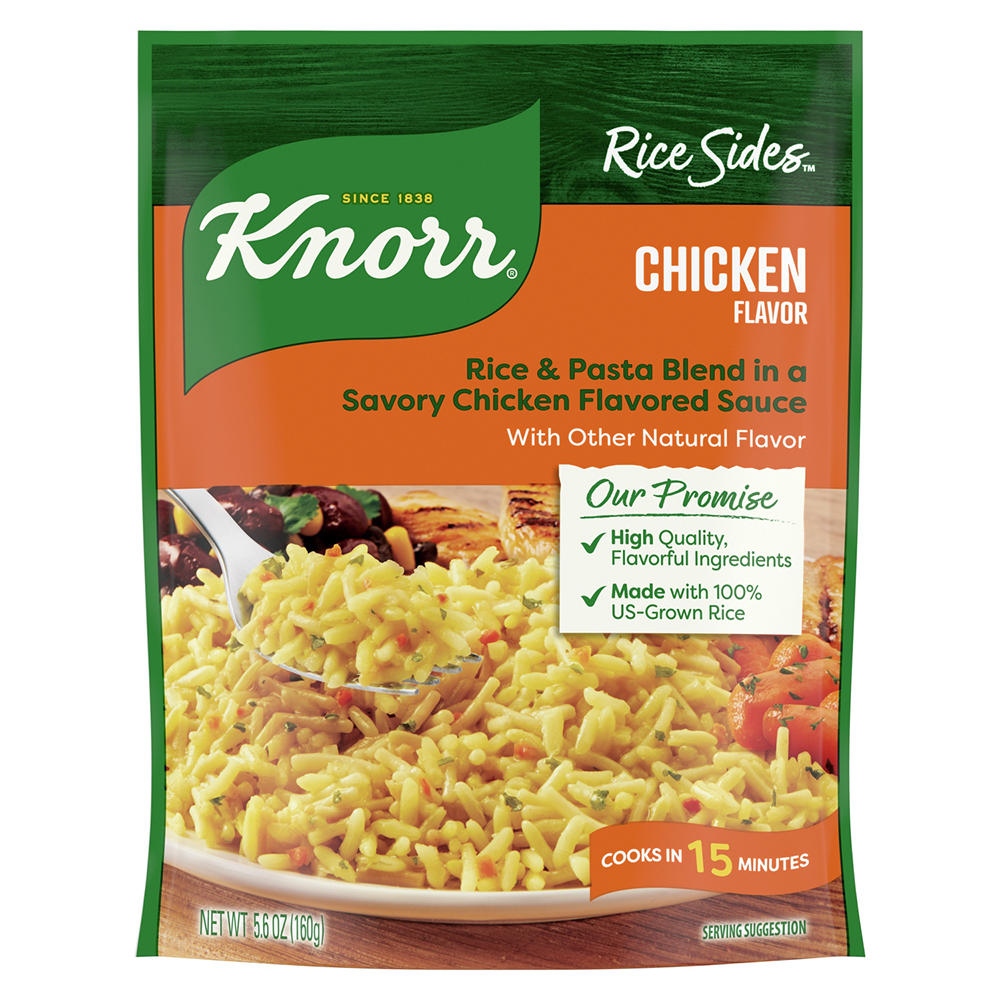 Knorr Rice Sides Chicken Long Grain Rice and Vermicelli Pasta Blend, 5.6 oz