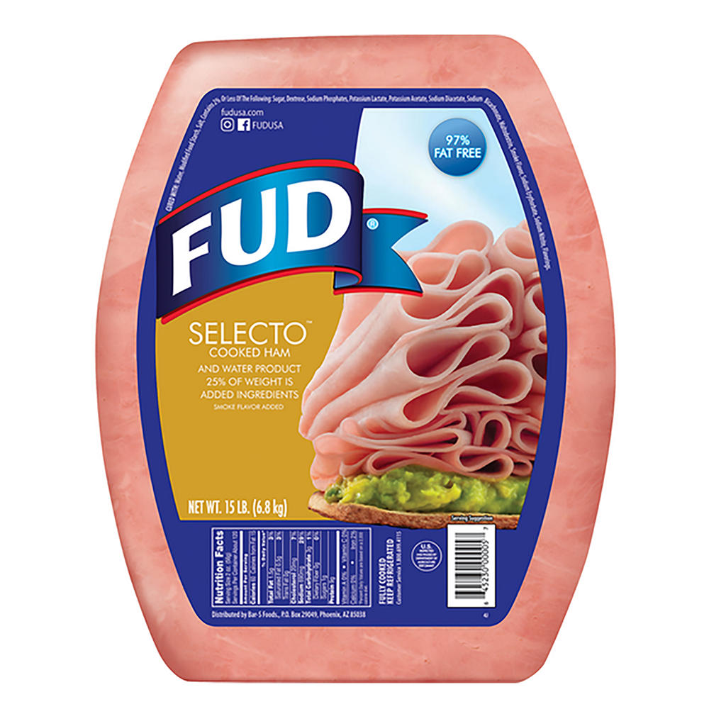 Fud Selecto Cooked Ham, Sliced, lb