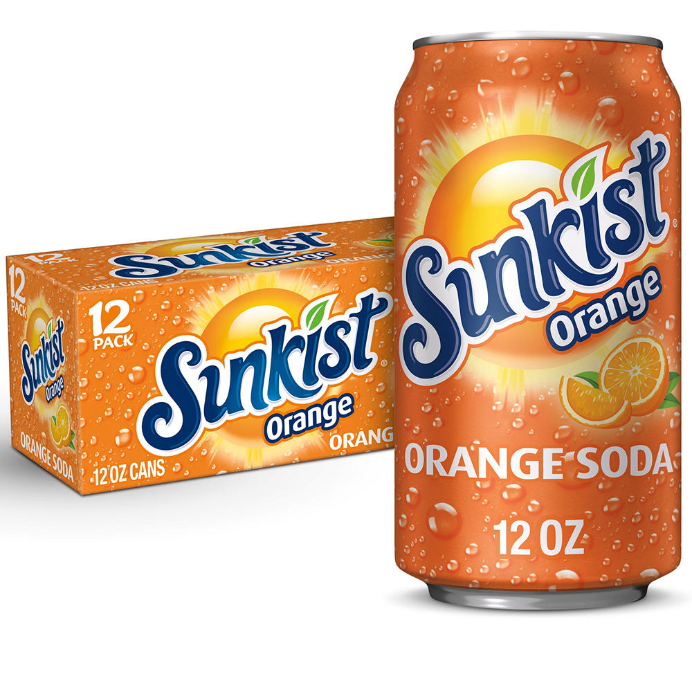 Sunkist Orange Soda 12 pk Cans, 12 oz