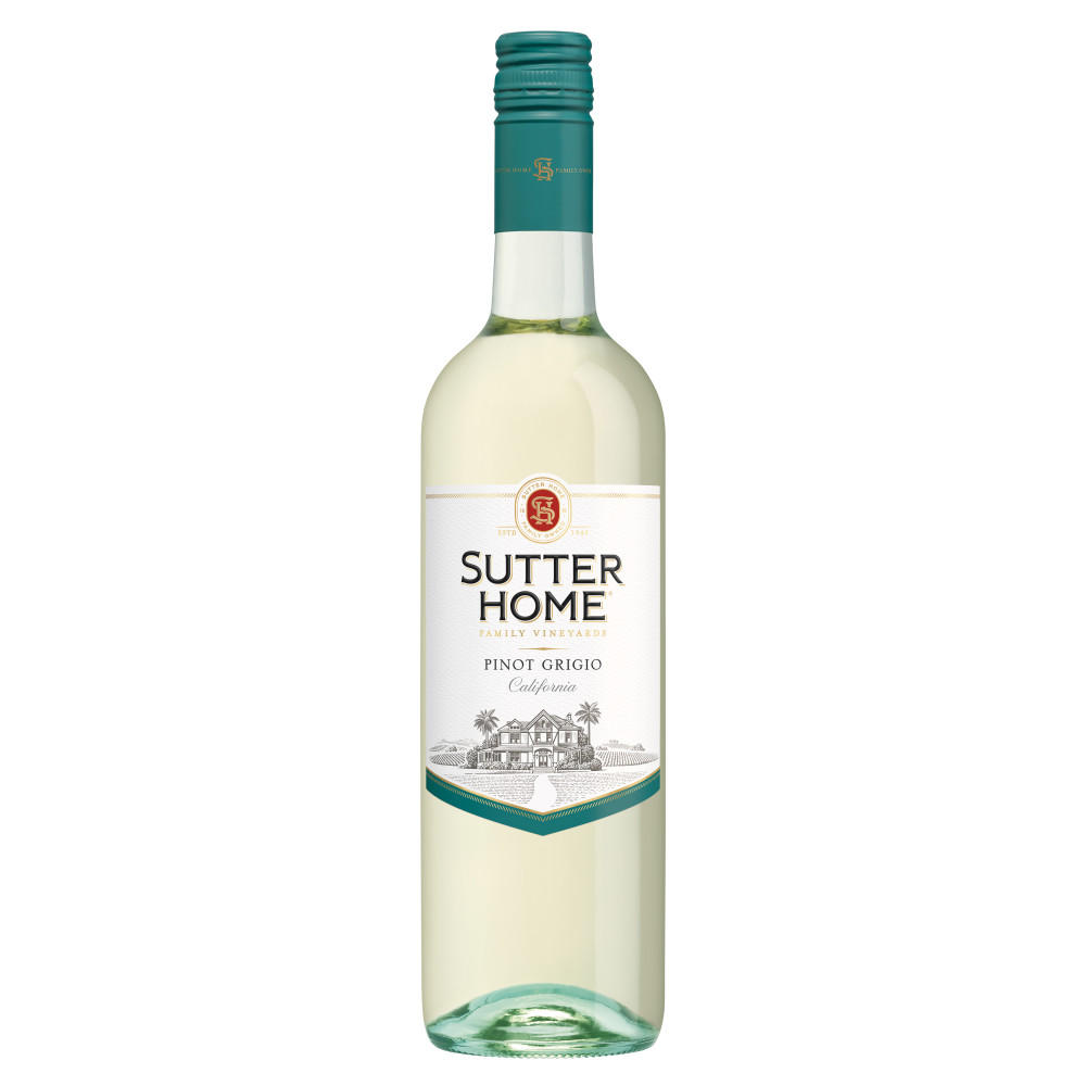 Sutter Home Pinot Grigio California White Wine, 750 mL