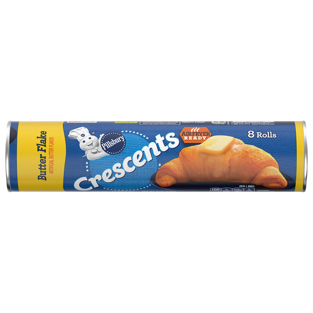 Pillsbury Butter Flake Crescent Dinner Rolls, 8 ct