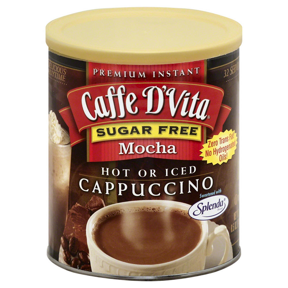 Caffe D'Vita Premium Instant Sugar Free Mocha Cappuccino, 8.5 oz