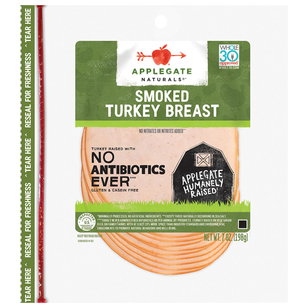 Applegate Naturals Smoked Turkey Breast, 7 oz