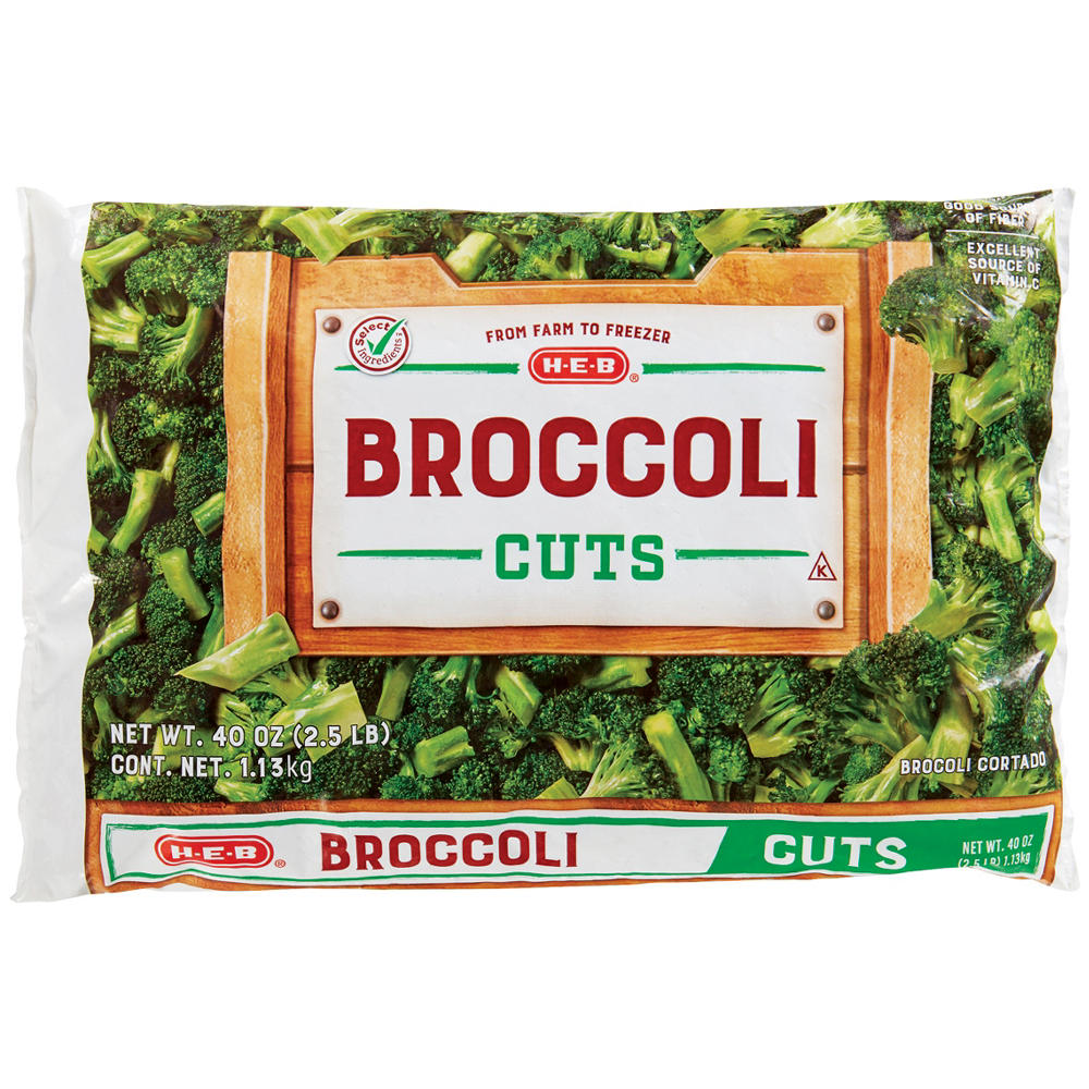 H-E-B Frozen Broccoli Cuts, 40 oz
