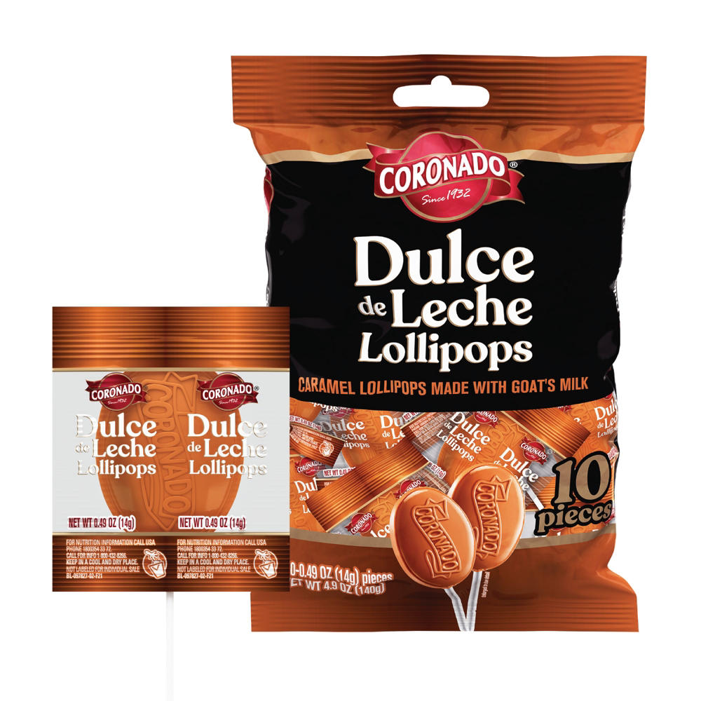 Coronado Dulce de Leche Cajeta Caramel Lollipops, 10 ct