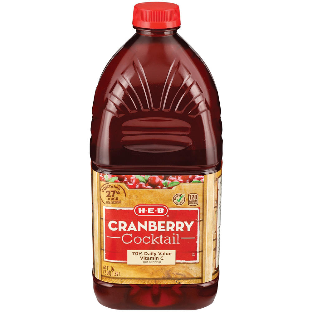 H-E-B Cranberry Juice Cocktail, 64 oz