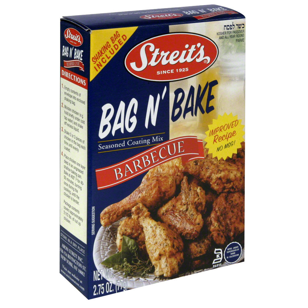 Streit's Bag N' Bake Barbecue Seasoned Coating Mix, 2.75 oz