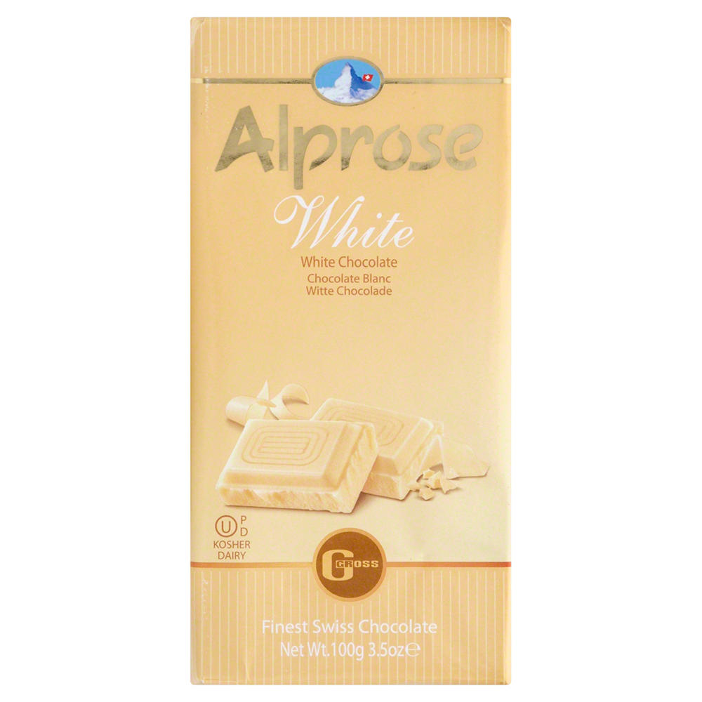 Alprose Kosher Swiss White Chocolate, 3.5 oz
