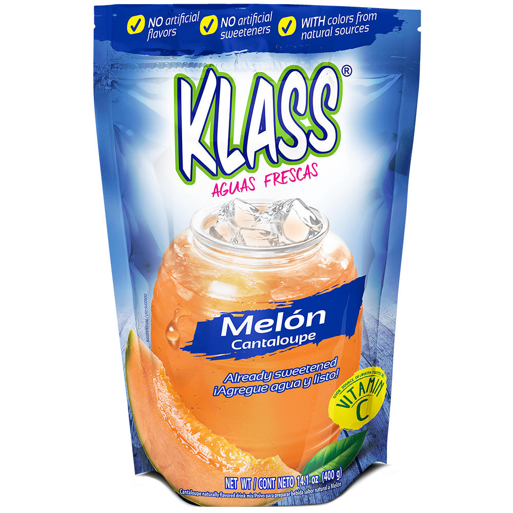Klass Aguas Frescas Drink Mix - Cantaloupe, 14.1 oz